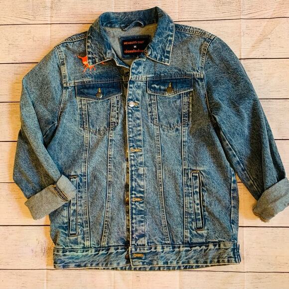 Members Only Nicklodeon Jean Jacket- Medium - Picture 3 of 6